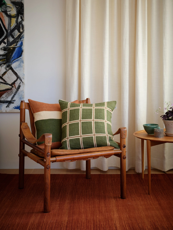Manali Putetrekk 50x50 cm Apricot Orange / Cactus Green