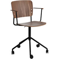Mono Black Swivel adjustable/armrests Oak Smoked