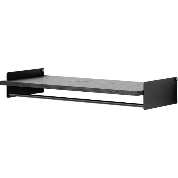 Wardrobe Shelf Set 35x80 cm Black Ash / Black