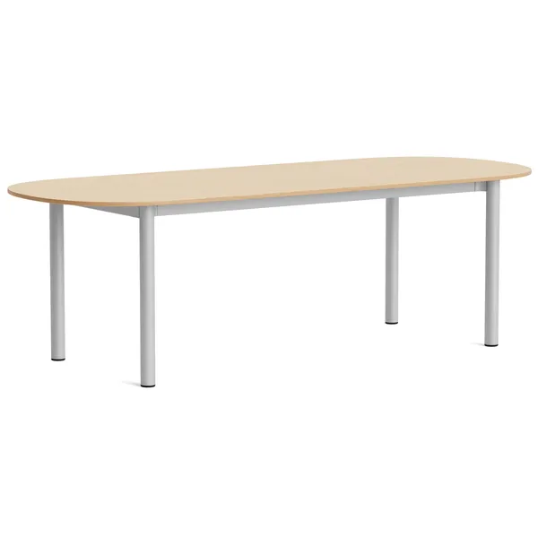Annex Bord Avlang 95x240 cm Aluminium / Lakkert Eik