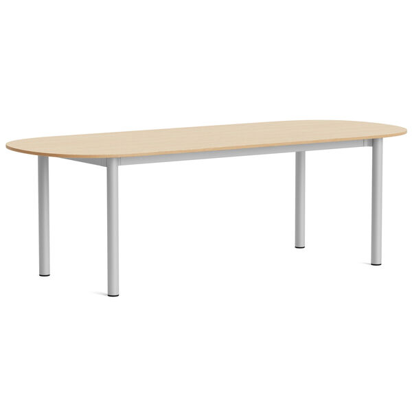 Annex Bord Aflang 95x240 cm Aluminium / Lakeret Eg