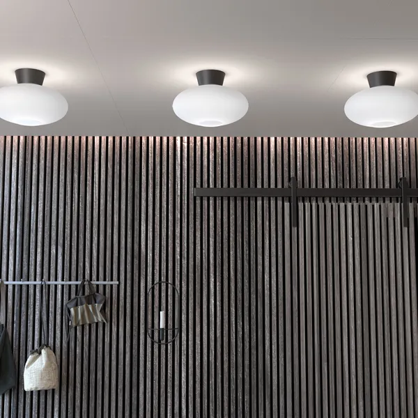 Bullo XL Plafond Mattsvart / Opal