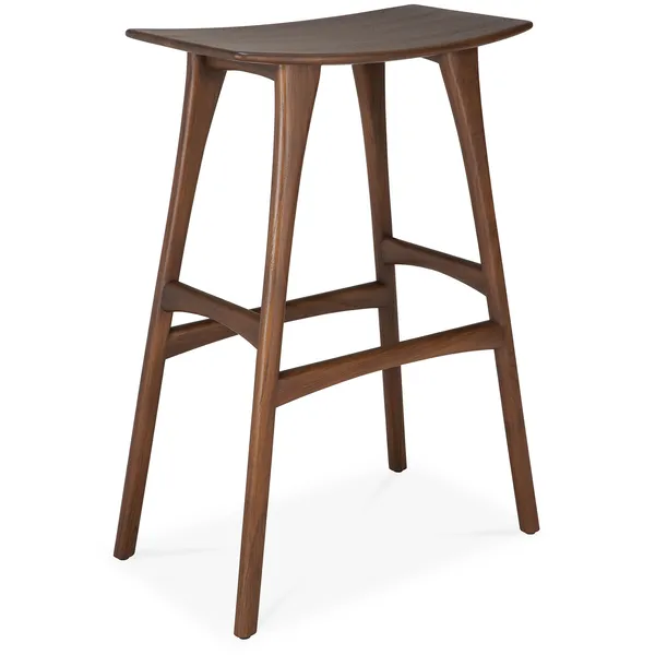 Osso Barstol 78 cm Mörkbetsad Teak