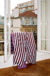 Été Dynetrekk Dobbel 200x220 cm Bordeaux/Sky Blue