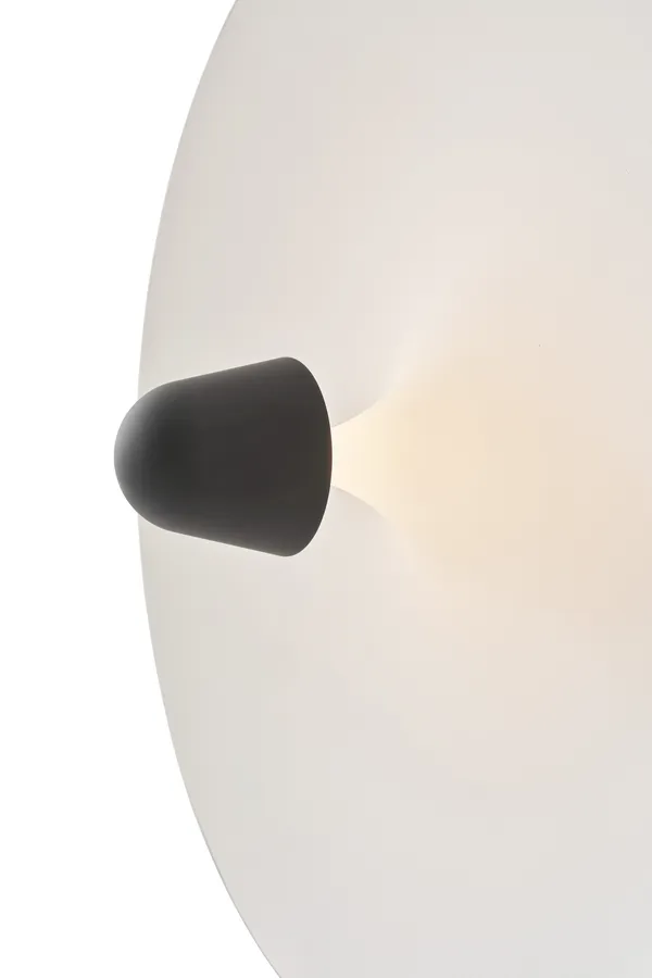 Kantarell Vägglampa / Taklampa Ø55 cm Svart