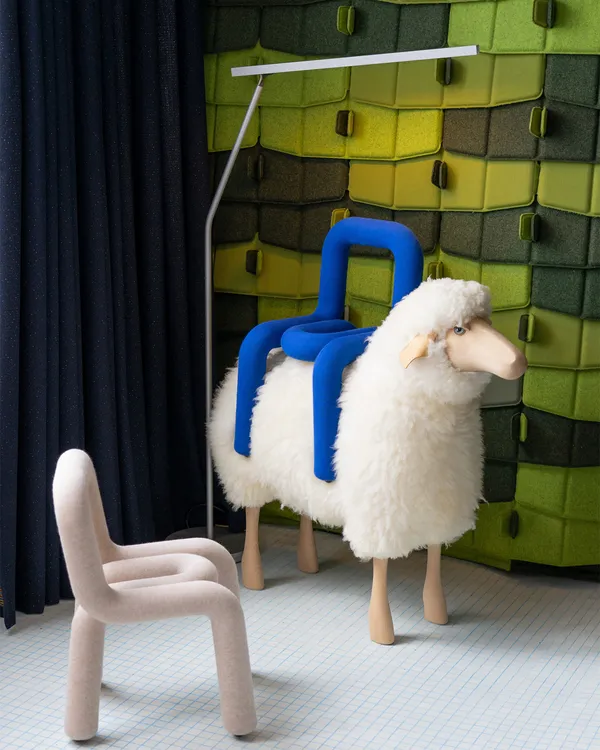 Mini Bold Barnstol Blå