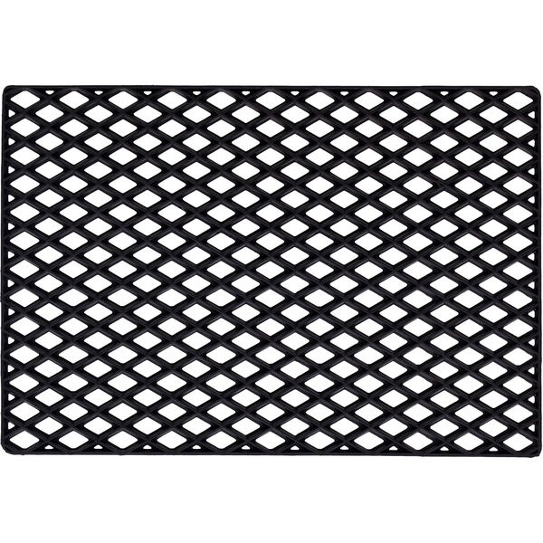 Black Grid Dørmåtte 60x90 cm