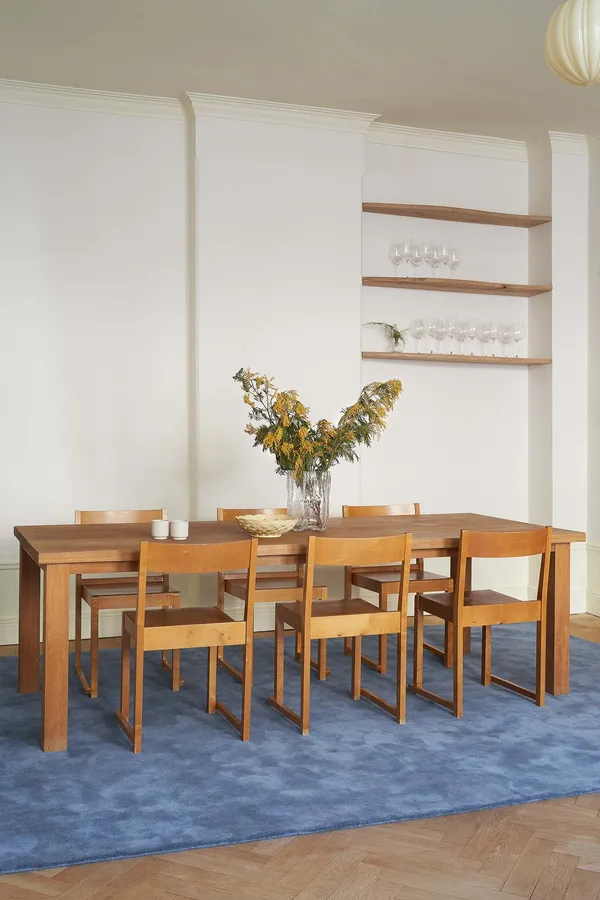 Classic Solid Uldgulvtæppe 250x350 cm Cornflower Blue