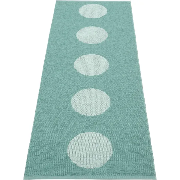 Vera Pop Tæppe 70x200 cm Jade / Pale Turquoise