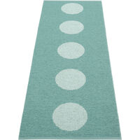 Vera Pop Tæppe 70x200 cm Jade / Pale Turquoise