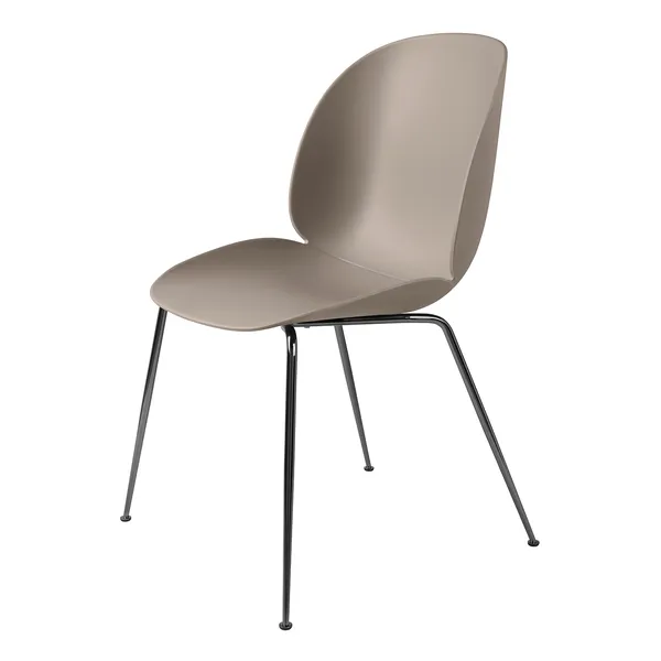 Beetle Stol Sort Krom/ Beige