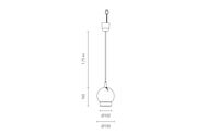 Ogle Pendel 15 cm Sort