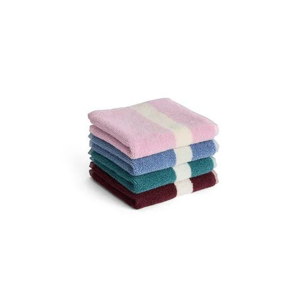 Stripe Washcloth 30x30 cm Dusty Blue