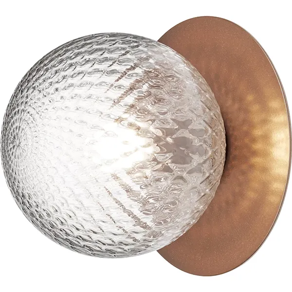 Liila 1 Vegg-/Taklampe Utendørs 165 mm Mørk Bronse / Klar
