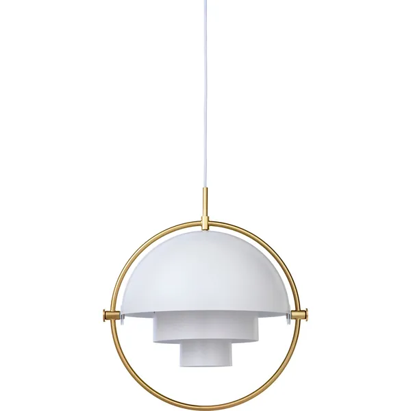 Multi-Lite Pendel 36 cm Mässing/Vit Halvmatt