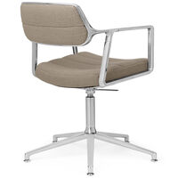 453+ Svingstol Polert Aluminium / Dark Sand