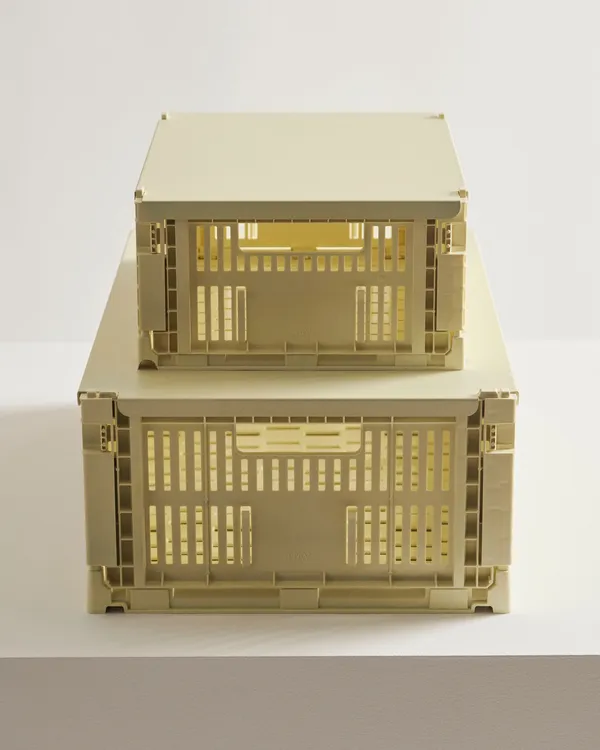 Colour Crate Medium Förvaring Light Yellow