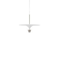 Kantarell Pendel 55 cm Aluminium / Vit