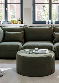 Puff Boucle Recycled Kudde Leaf Green