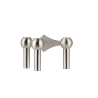 Nagel Lysestake 3 Deler Brushed Chrome