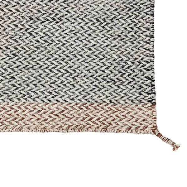 Ply Villamatto 85x140 cm Musta / Valkoinen