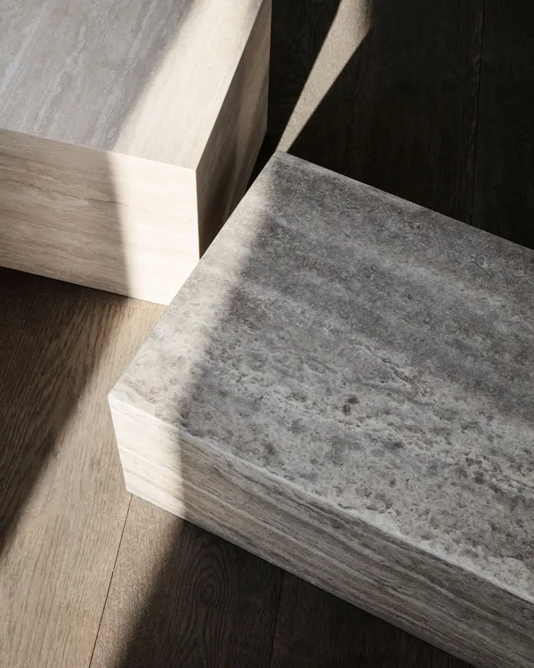 Cubism Coffee Table 50x80 cm Grey