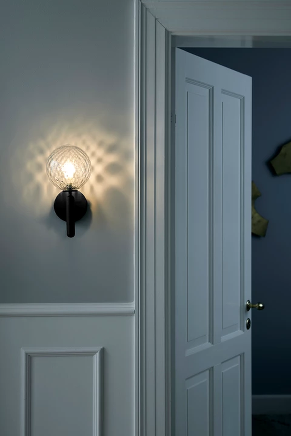 Miira Vegglampe Rock Grey / Klar