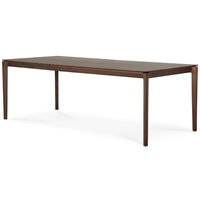 Bok Spisebord Sortbejdset Teak 95x220 cm