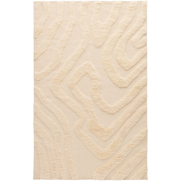 Flow Uldgulvtæppe 250x350 cm Offwhite