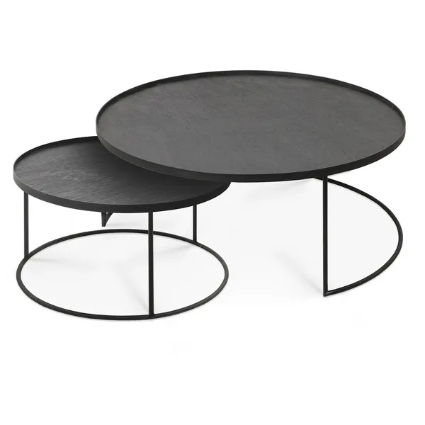 Round Tray Sofabord Sæt L/XL