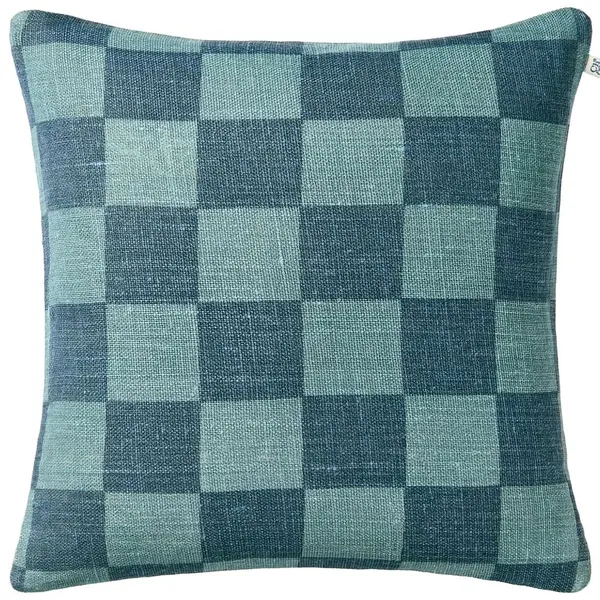 Buffalo Check Tyynynpäällinen 50x50 cm Aqua / Apricot Orange