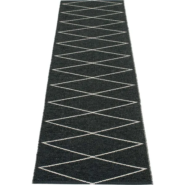 Max Gulvtæppe 70x240 cm Black/Vanilla