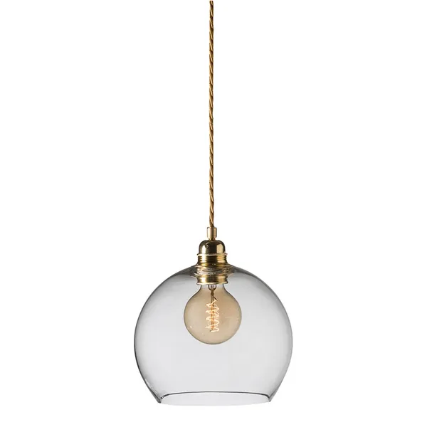 Rowan Pendel Ø22 cm Klar/Messing