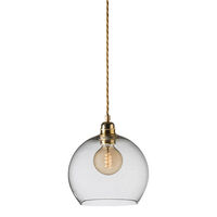 Rowan Pendel Ø22 cm Klar/Messing