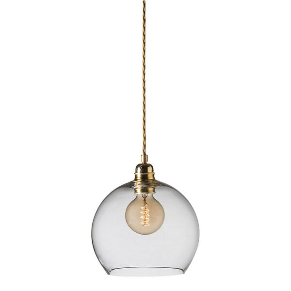 Rowan Loftslampe Ø22cm Klar/Messing