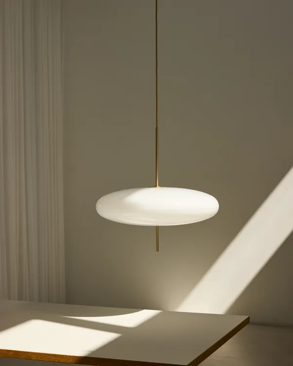 Model 2065 Pendel Champagne / Vit