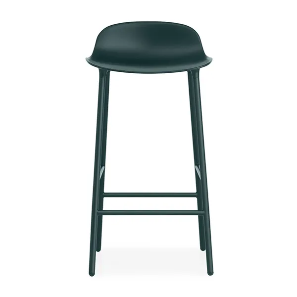 Form Barstol 75cm Grøn/Stål