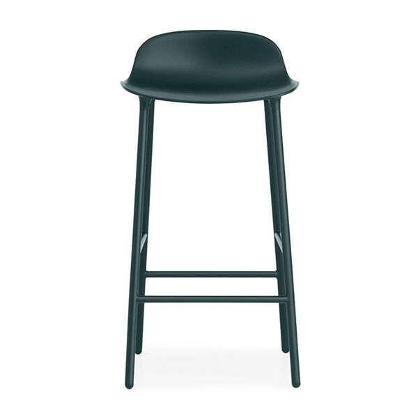 Form Barstol Stålben 75cm Grön