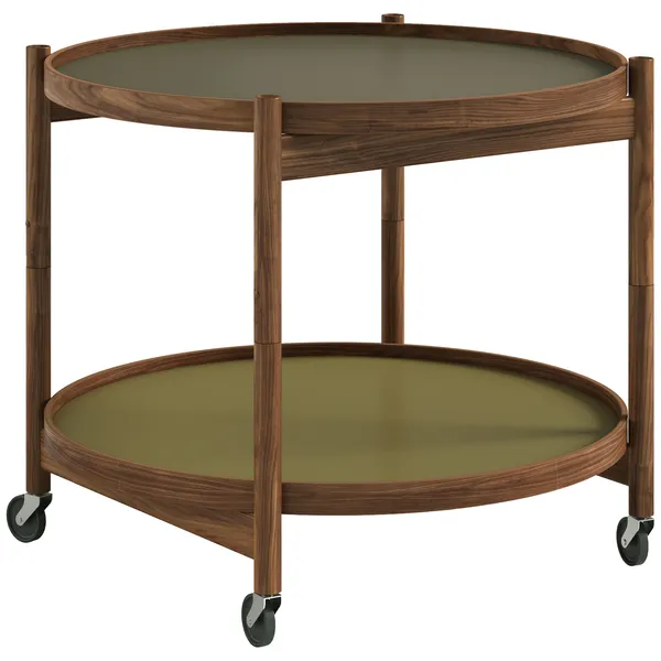 Bølling Bakkebord Ø60 cm Olieret Valnød / Blad