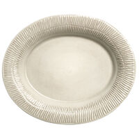 Stripes Serveringsfat 35x30 cm Hvit