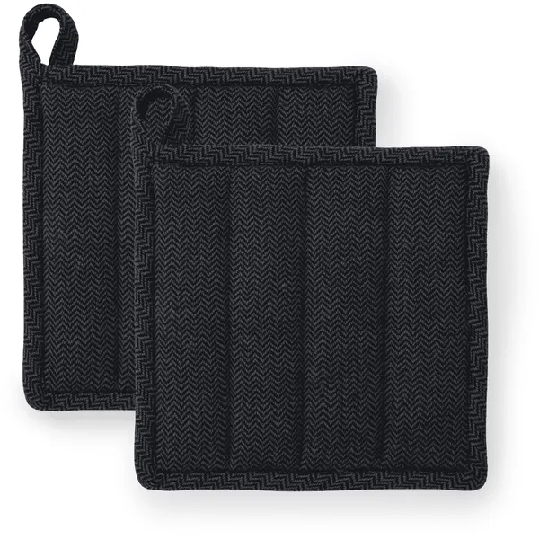 Garn Grytlapp 22x22 cm 2-pack Mörkgrå