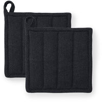 Garn Grytlapp 22x22 cm 2-pack Mörkgrå