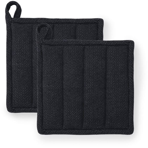 Garn Grytlapp 22x22 cm 2-pack Mörkgrå
