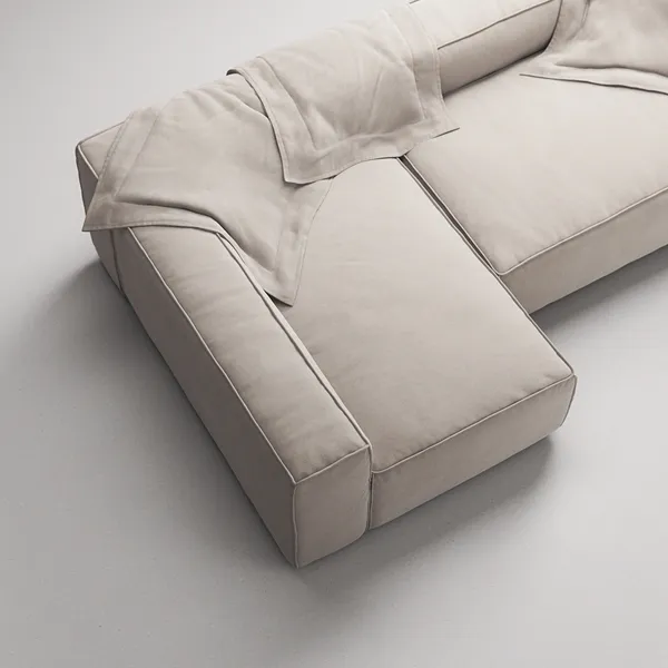 Grand Kolmipaikkainen Sohva Divaani Vasen Sandshell Beige