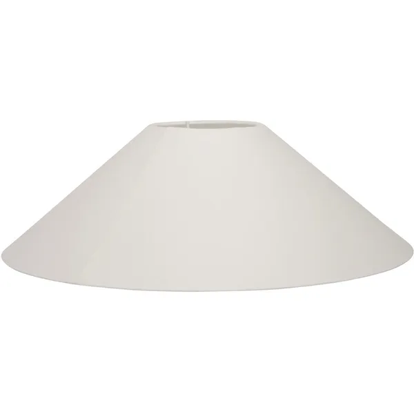 Basic Flat Lampeskjerm Hvit 36 cm