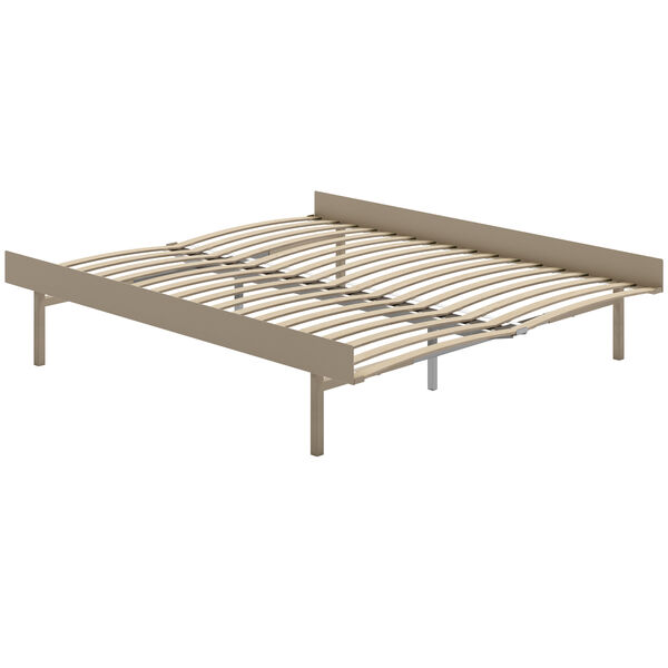 Utdragbar Säng Med Ribbor 90-180 cm Sand