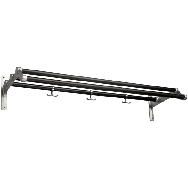 Nostalgi 291 Hatthylla 100 cm Aluminium / Svartbetsad Ek