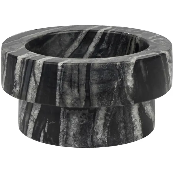 MARBLE Lysestake Lav Sort/Grå