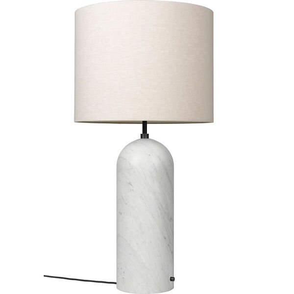 Gravity XL Golvlampa Låg Vit Marmor / Canvas