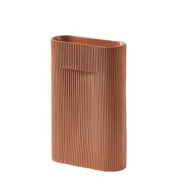 Ridge Vas 35 cm Beige